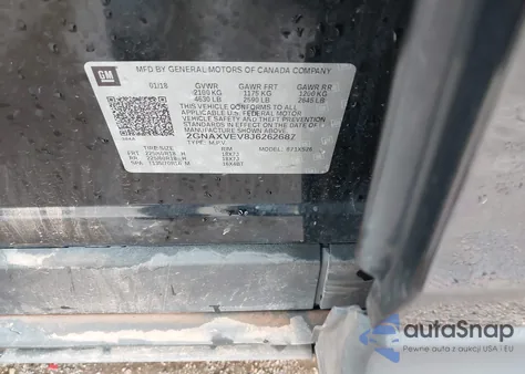 2018 Chevrolet Equinox Premier from USA, damaged, VIN 2GNAXVEV8J6262687